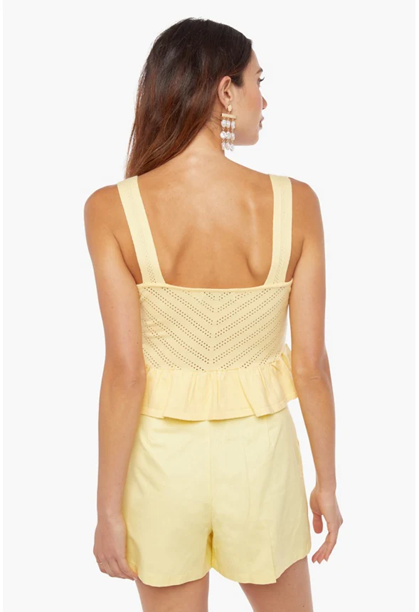 Sweater Peplum Top - Image 2