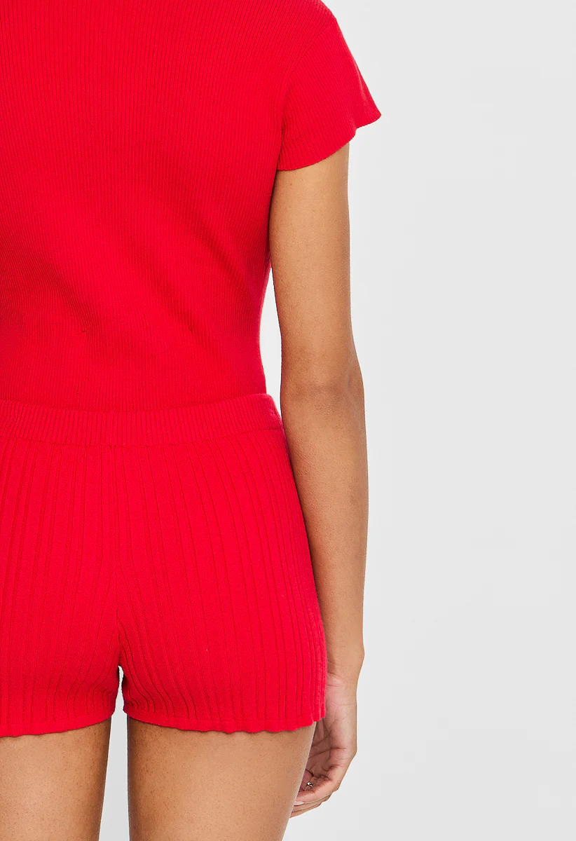 Sweater Rib Hot Shorts - Image 5