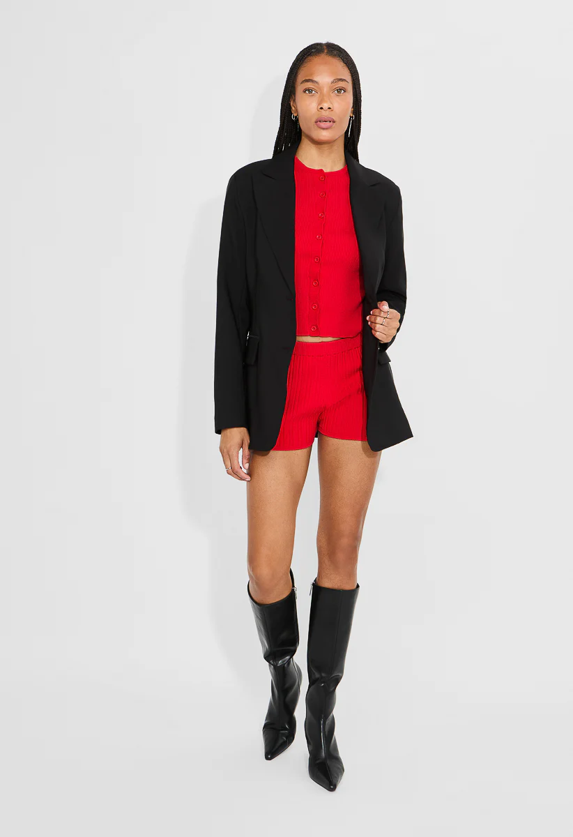 Sweater Rib Hot Shorts - Image 6