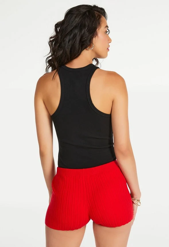 Sweater Rib Hot Shorts - Image 9