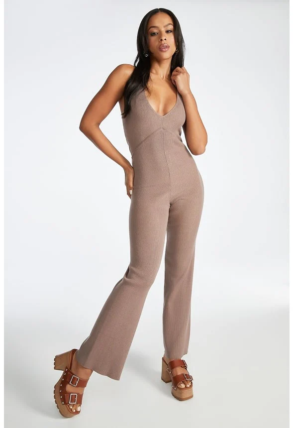 Sweater Ribbed Jumpsuit - Image 3