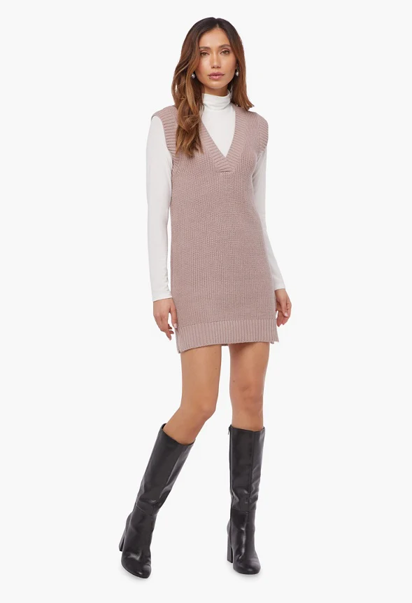 Sweater Vest Dress - Image 3