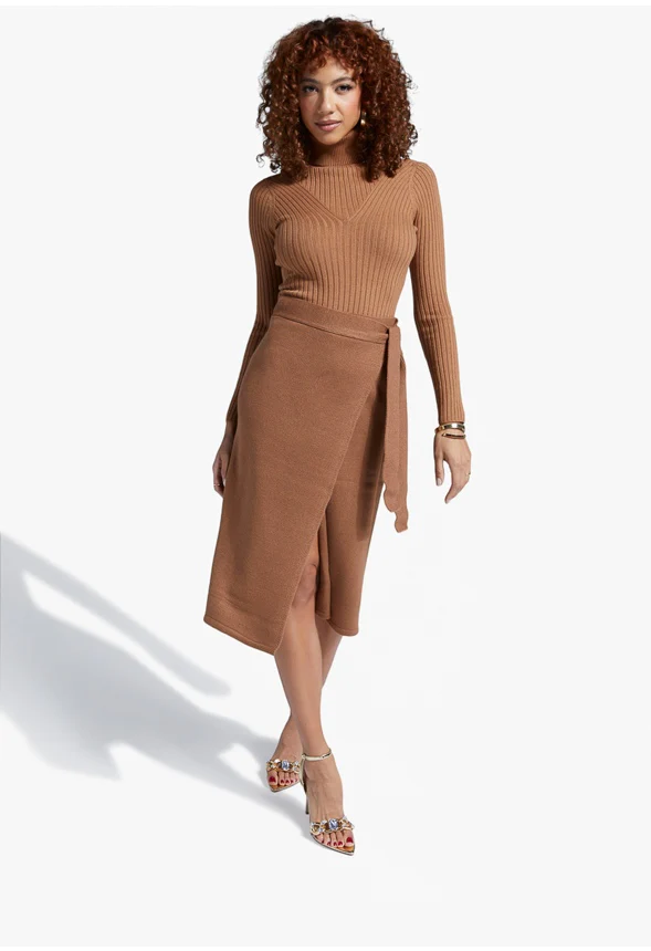 Sweater Wrap Skirt - Image 4