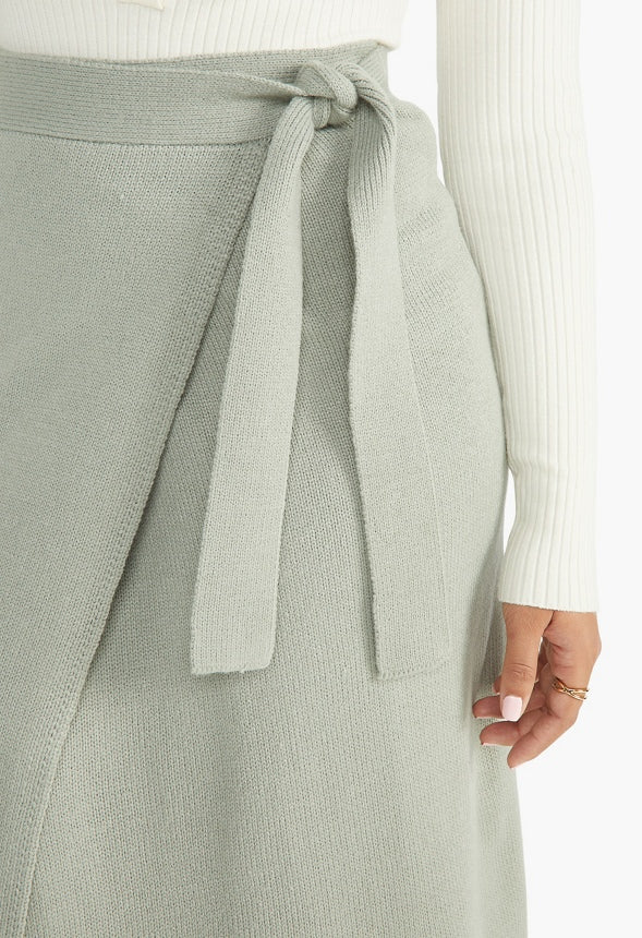 Sweater Wrap Skirt - Image 4