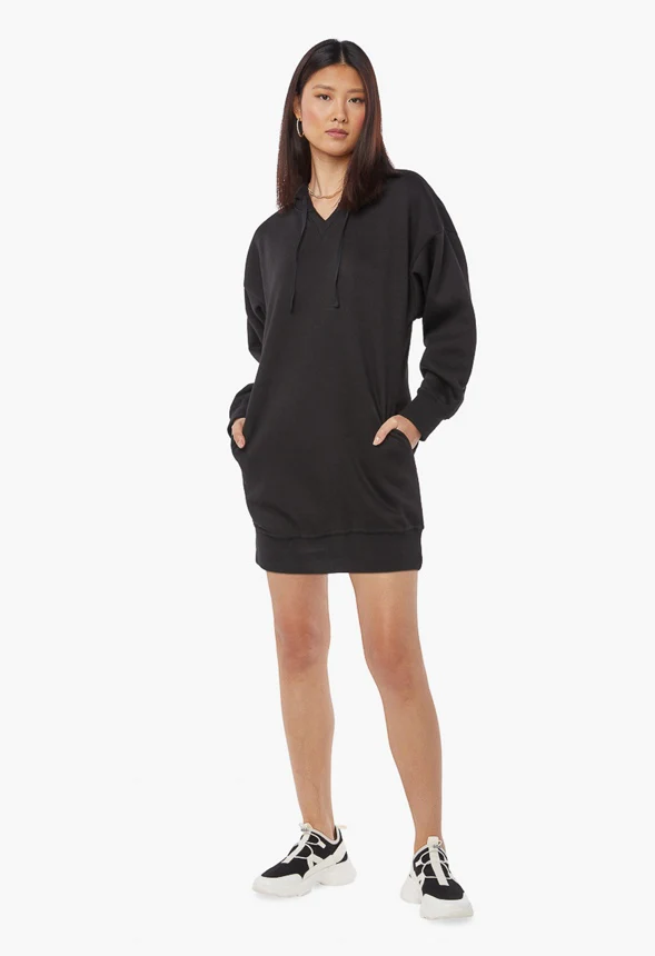 Sweatshirt Hoodie Dress - Image 4