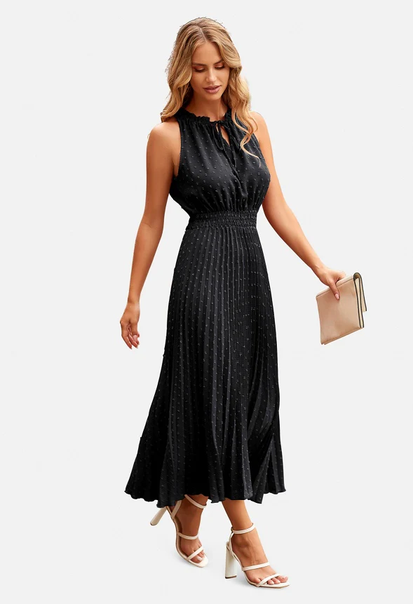 Swiss Dot Midi Sun Dress - Image 2