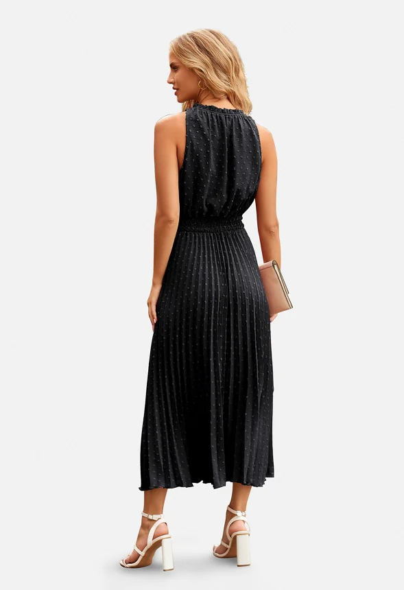 Swiss Dot Midi Sun Dress - Image 3