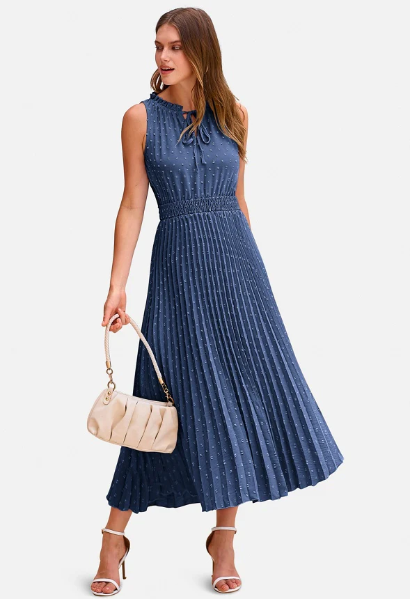 Swiss Dot Midi Sun Dress - Image 2
