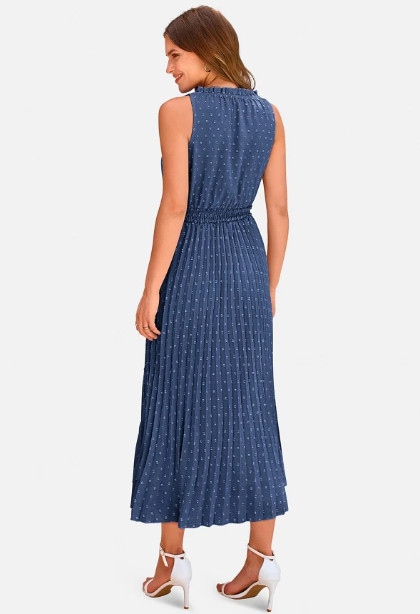 Swiss Dot Midi Sun Dress - Image 3