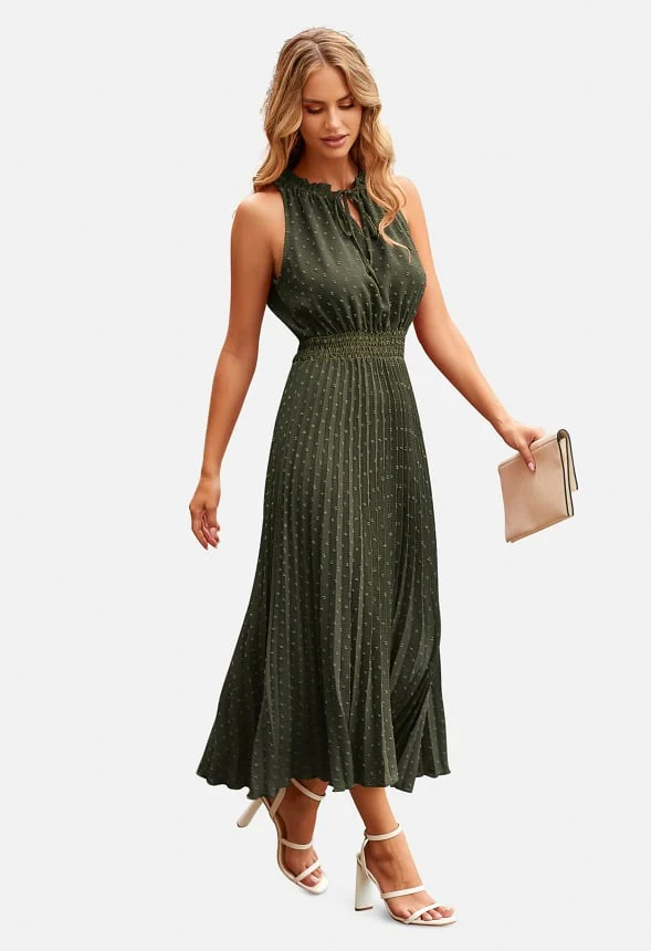 Swiss Dot Midi Sun Dress - Image 2