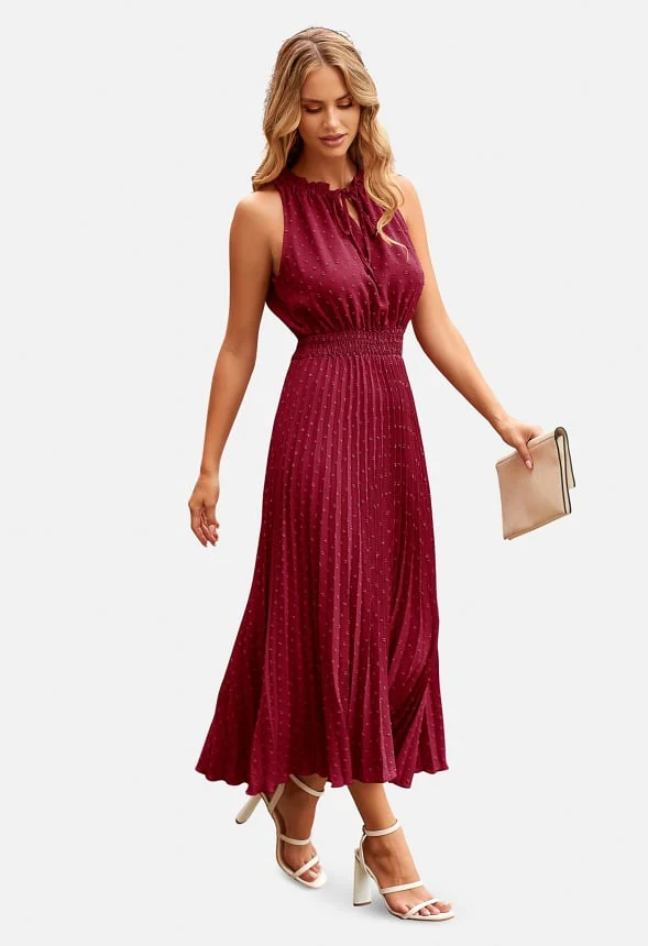 Swiss Dot Midi Sun Dress - Image 2