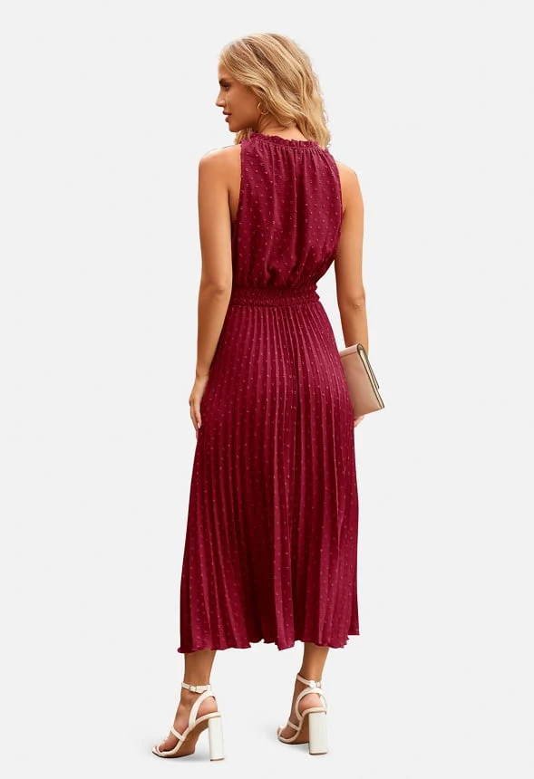 Swiss Dot Midi Sun Dress - Image 3
