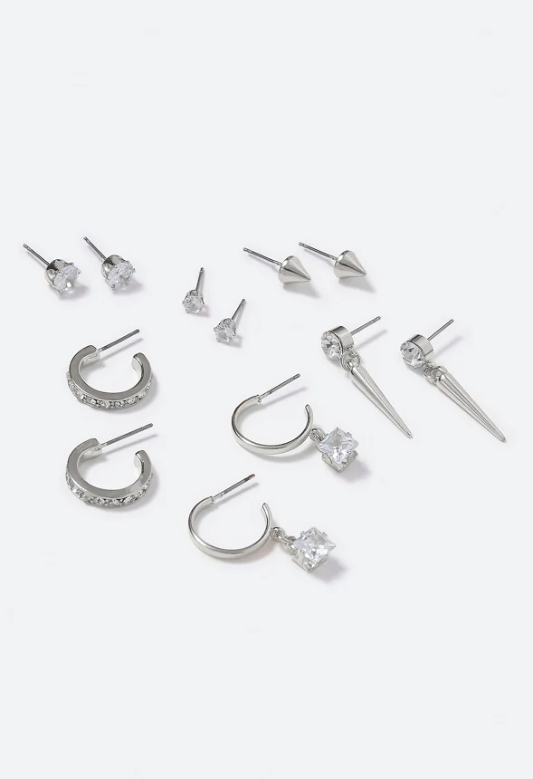 Sylvia Crystal Mixed Earrings Multipack - Image 3