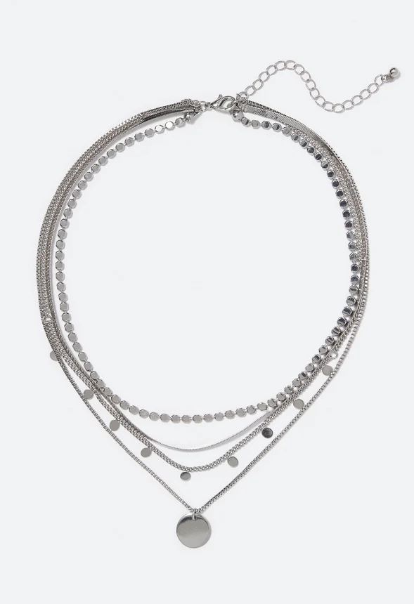 Sylvie Layered Coin Necklace - Image 2