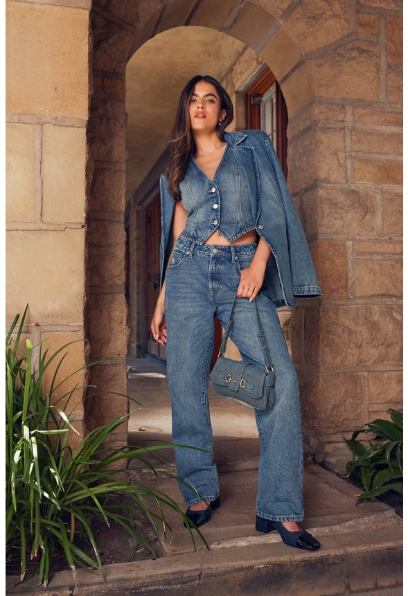 Tailored Denim Vest - Image 6