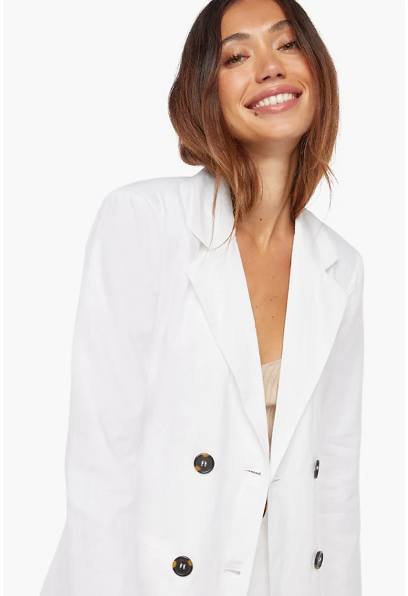 Tailored Linen Blazer - Image 5
