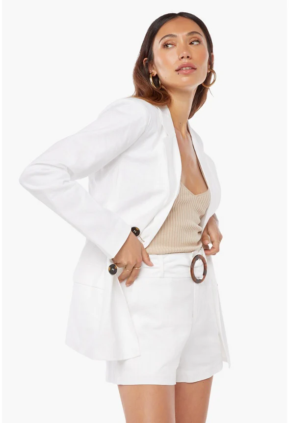 Tailored Linen Shorts - Image 3