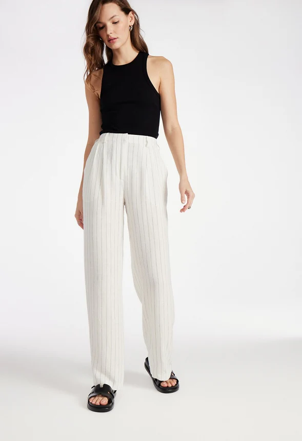 Tailored Wide Leg Trousers - Image 4