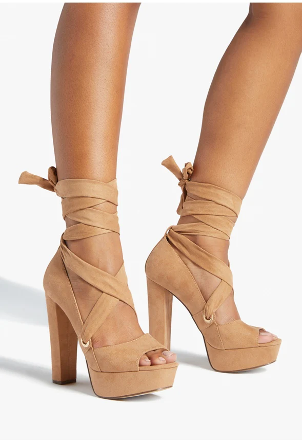 Takkara Block Heeled Peep Toe - Image 5