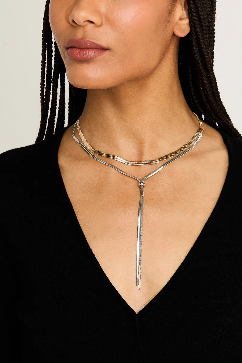 Tali 2 Piece Snake Chain Necklace Set - Image 2