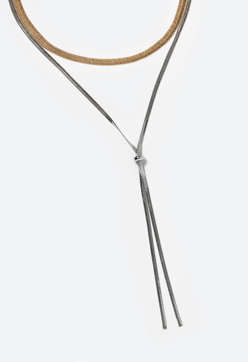 Tali 2 Piece Snake Chain Necklace Set - Image 4