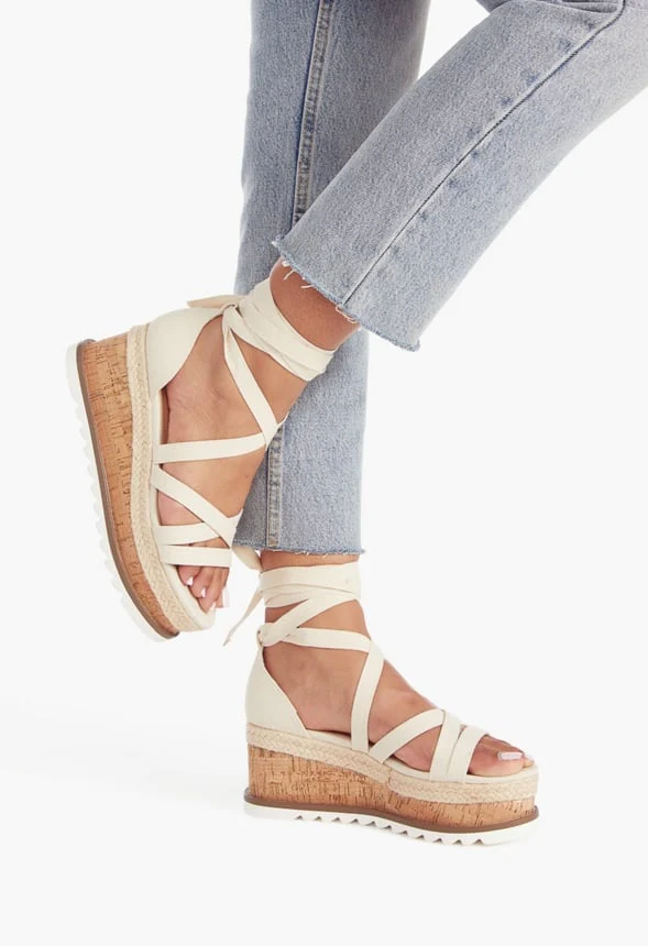 Tandice Lace Up Platform Wedge - Image 2