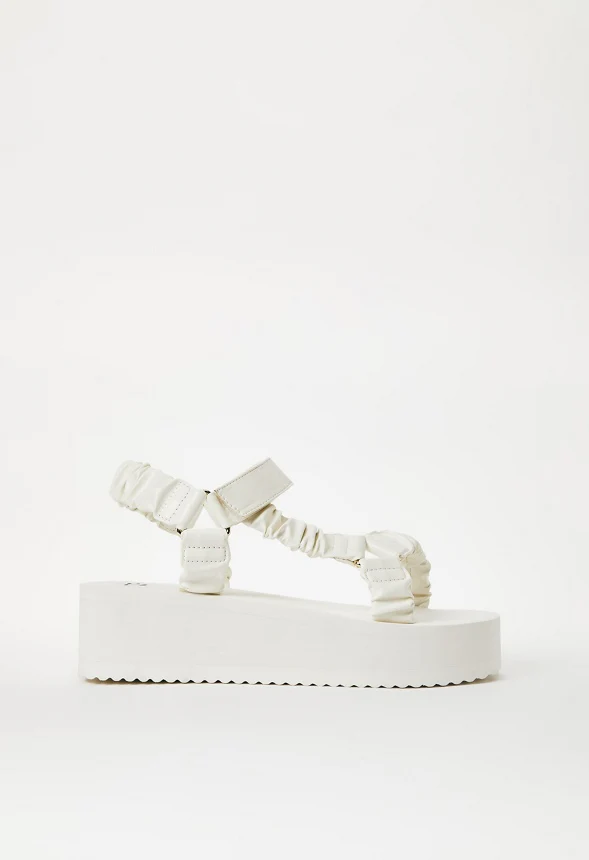 Taneisa Ruched Strap Wedge - Image 3