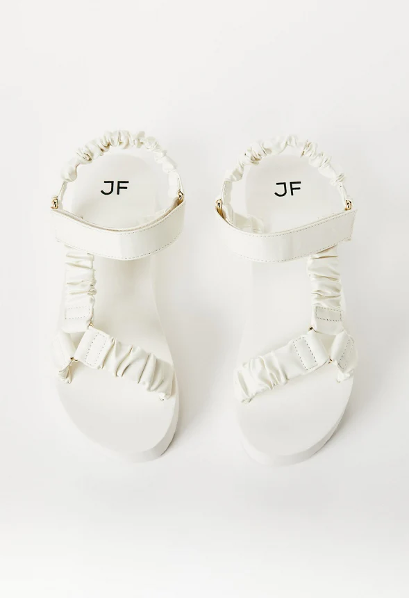 Taneisa Ruched Strap Wedge - Image 5