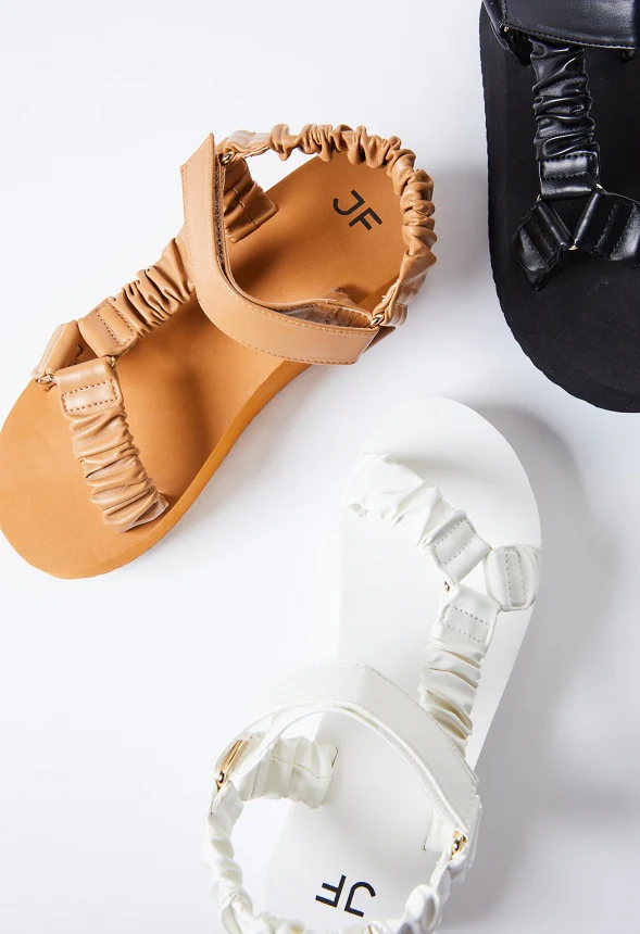 Taneisa Ruched Strap Wedge - Image 9