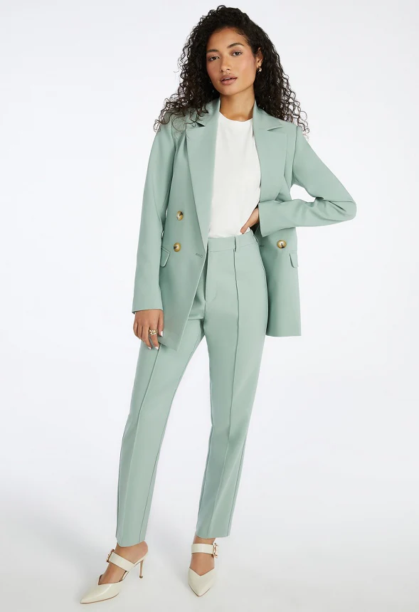 Tapered Crop Trousers - Image 2
