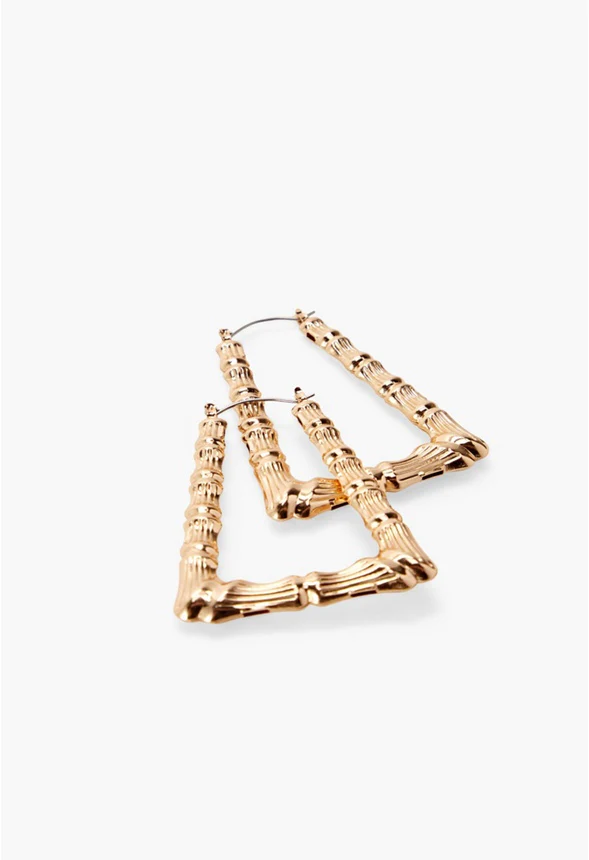 Tapered Doorknocker Hoops - Image 2