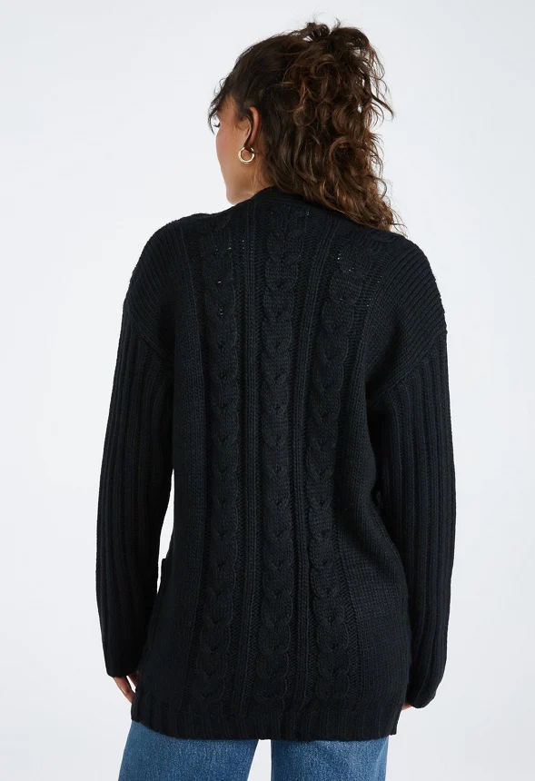 Textured Boyfriend Cardigan - Image 2