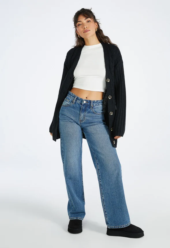Textured Boyfriend Cardigan - Image 5