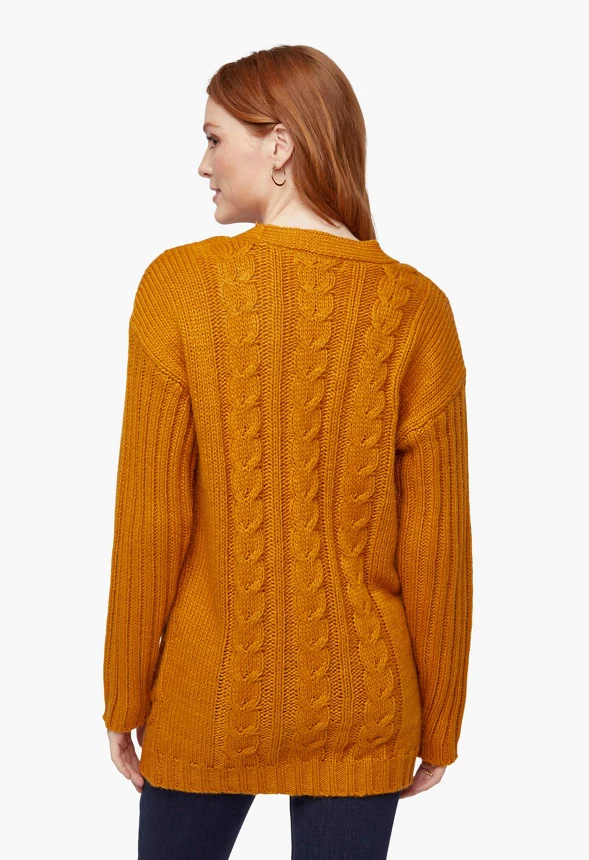 Textured Boyfriend Cardigan - Image 2