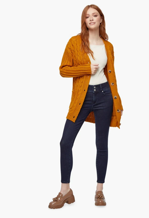 Textured Boyfriend Cardigan - Image 3