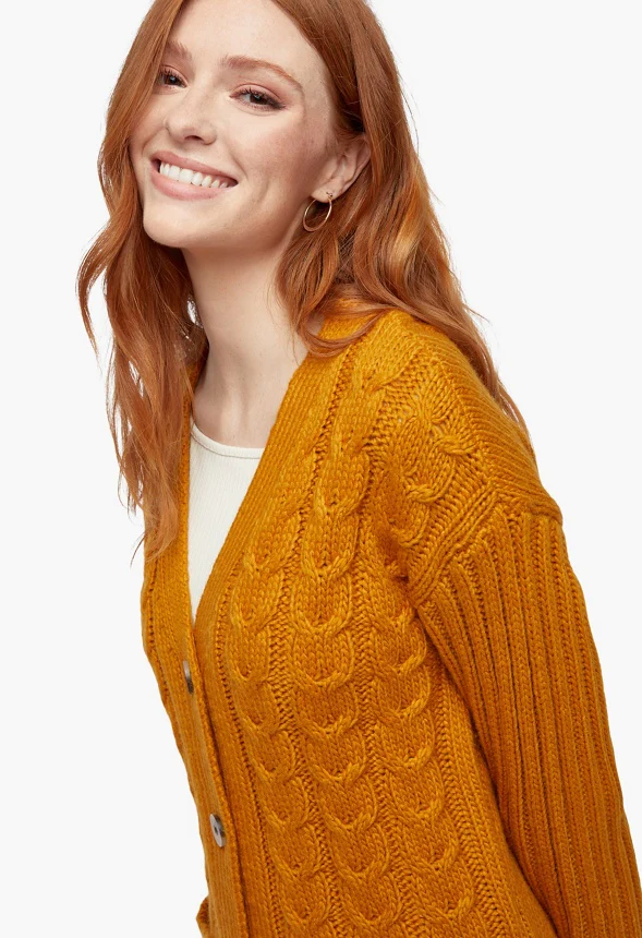 Textured Boyfriend Cardigan - Image 4