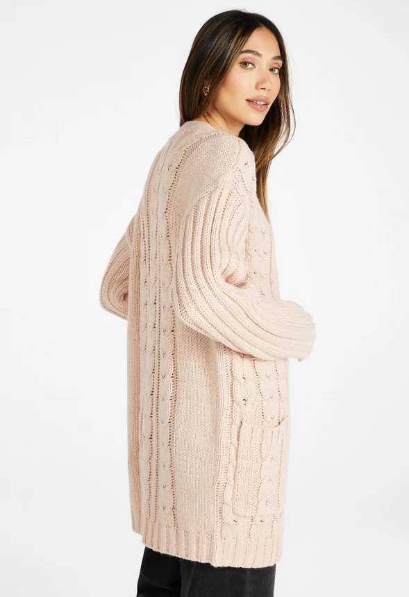 Textured Boyfriend Cardigan - Image 2