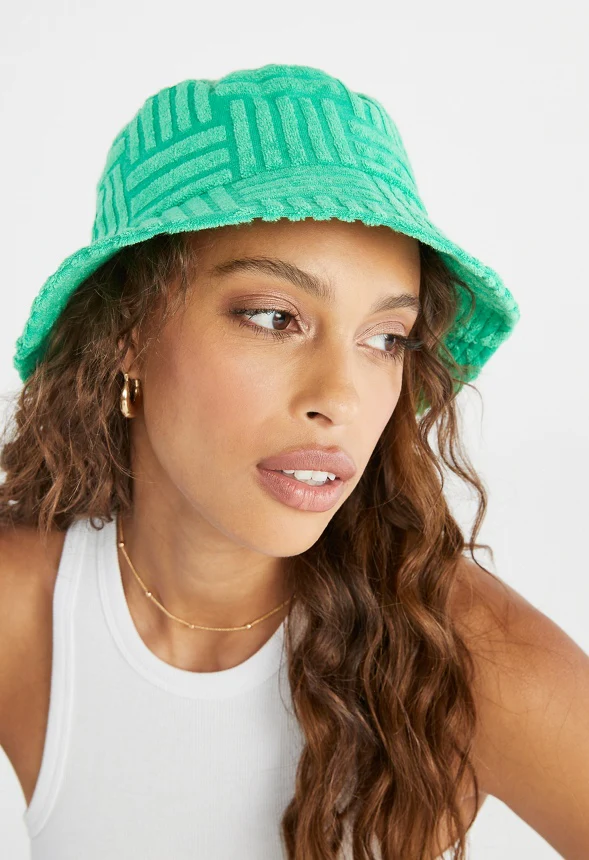 Textured Terry Bucket Hat - Image 2