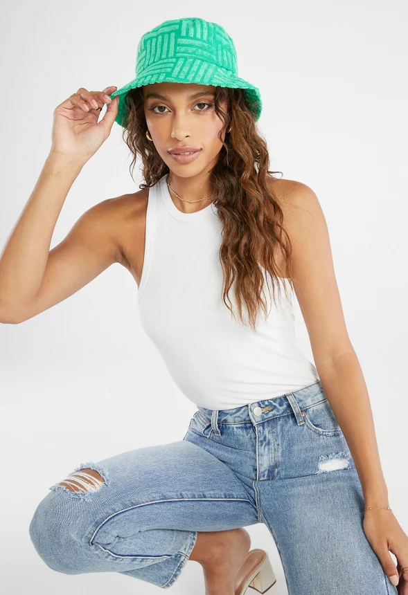 Textured Terry Bucket Hat - Image 4