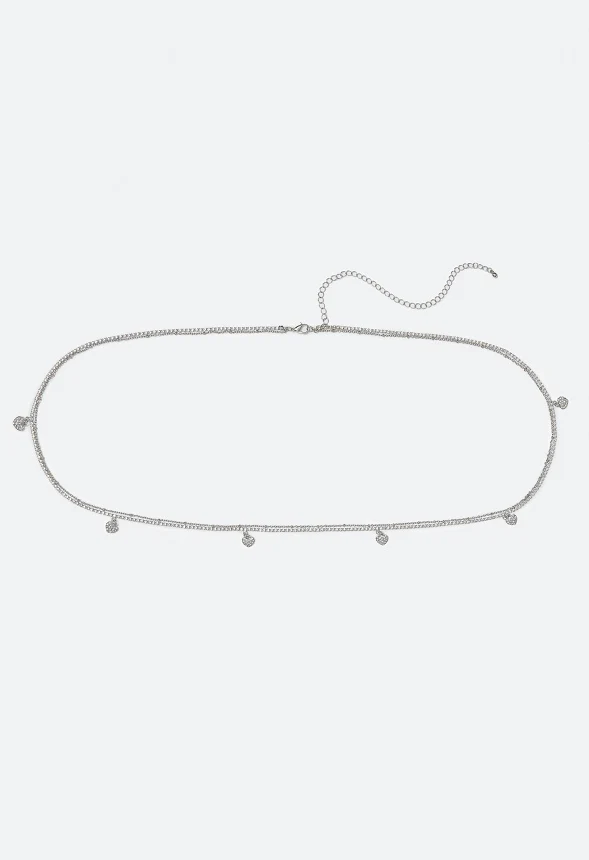 Thea Rhinestone Heart Belly Chain - Image 2