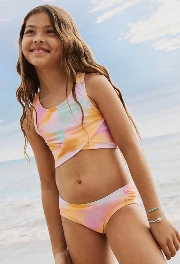 Tie Dye Cross Front Bikini - Image 5