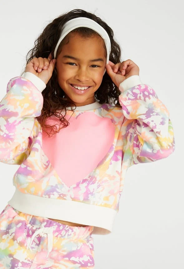 Tie Dye Heart Sweatshirt - Image 3