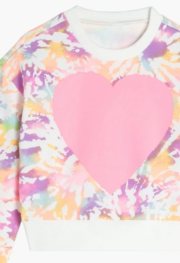 Tie Dye Heart Sweatshirt - Image 5