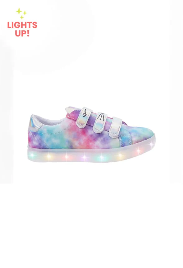 Tie Dye Light Up Cat Sneaker - Image 2
