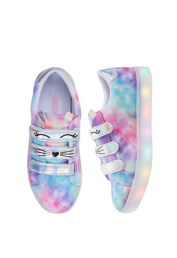 Tie Dye Light Up Cat Sneaker - Image 5