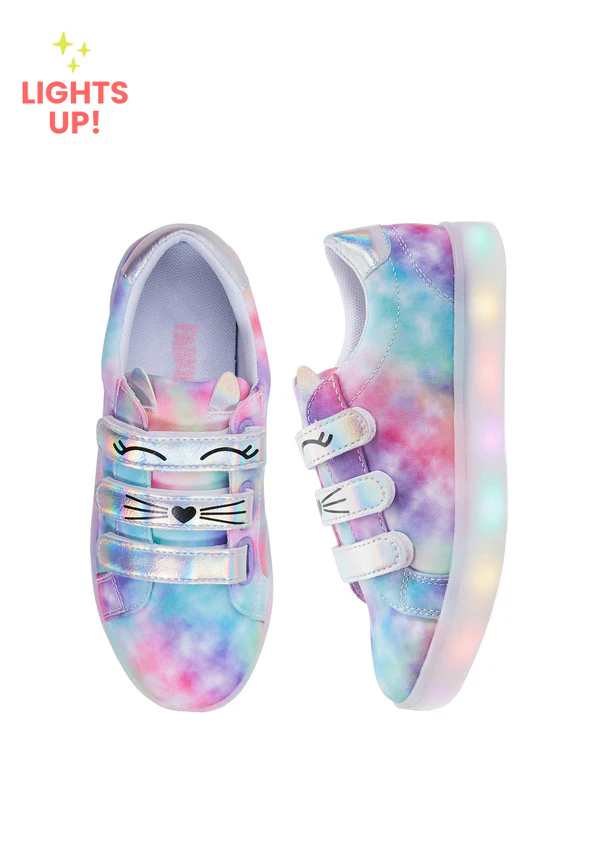 Tie Dye Light Up Cat Sneaker - Image 6