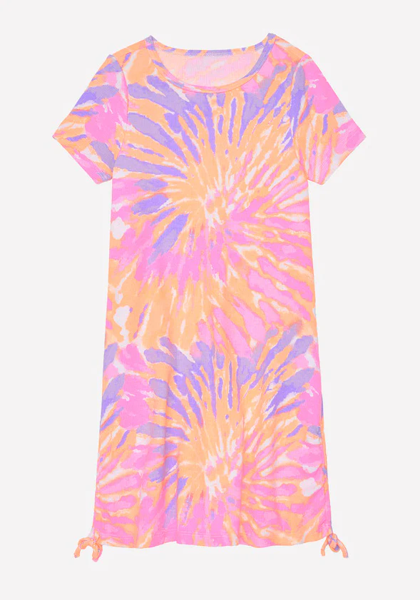 Tie Dye Cinch Rib Dress - Image 2