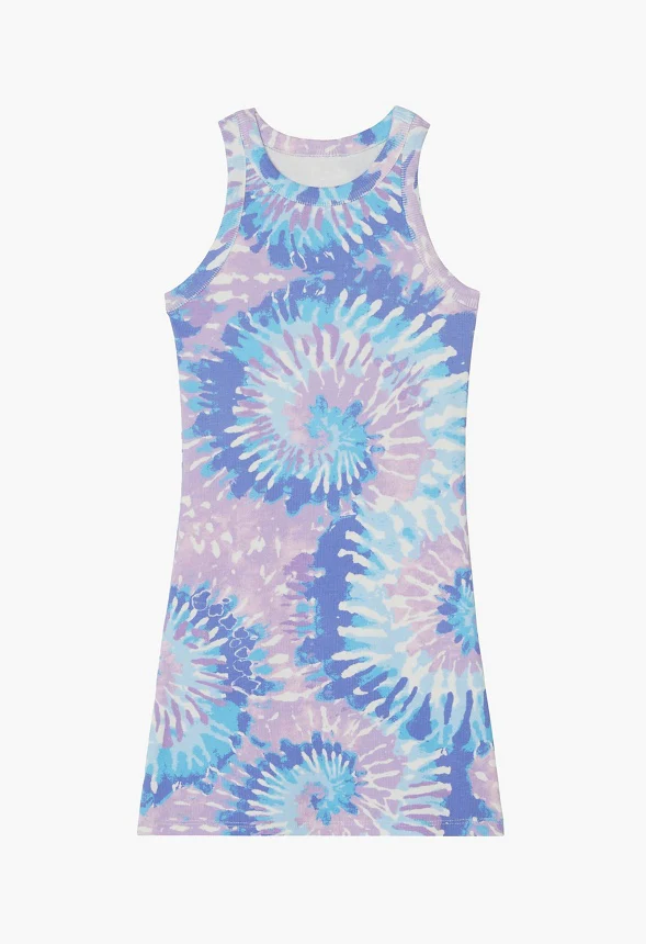 Tie Dye Striped Ribbed Dress - Image 2