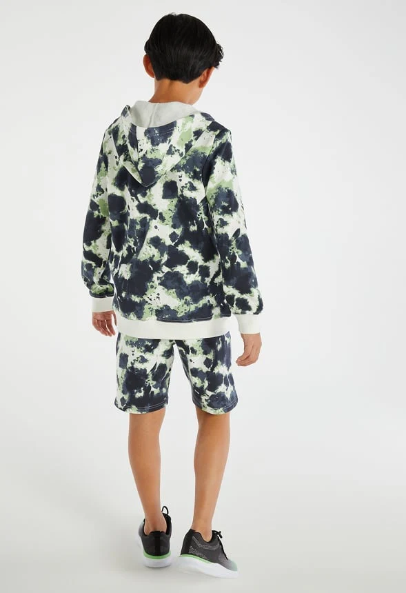 Tie Dye Zip Up Hooded Sweatshirt - Image 5