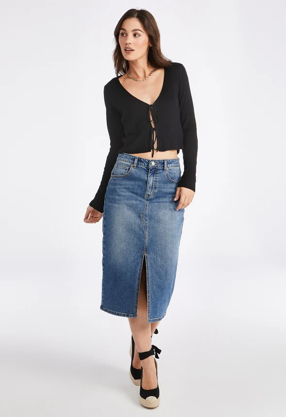 Tie Front Cardigan - Image 4